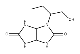 四氢-1-[1-(羟甲基)丙基]-咪唑并[4,5-d]咪唑-2,5(1H,3H)-二酮 结构式