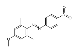 1-(4-甲氧基-2,6-二甲基苯基)-2-(4-硝基苯基)二氮烯 结构式