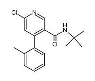N-叔丁基-6-氯-4-邻甲苯基烟酰胺 结构式