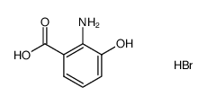 2-氨基-3-羟基苯甲酸氢溴酸盐 结构式