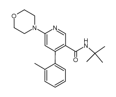 N-TERT-BUTYL-6-MORPHOLIN-4-YL-4-O-TOLYL-NICOTINAMIDE 结构式