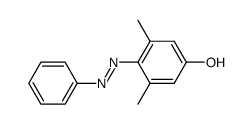3,5-二甲基-4-[(E)-苯基偶氮基]苯酚 结构式