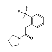 Ethanone, 1-(1-pyrrolidinyl)-2-[2-(trifluoromethyl)phenyl]- 结构式