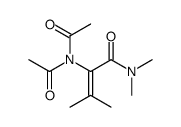 2-(二乙酰氨基)-N,N,3-三甲基-2-丁烯酰胺 结构式