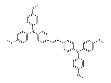 Benzenamine, 4,4'-(1E)-1,2-ethenediylbis[N,N-bis(4-methoxyphenyl)- 结构式
