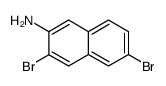 3,6-二溴-2-萘胺 结构式