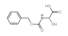 2-羟基-2-(苯基甲氧羰基氨基)乙酸 结构式