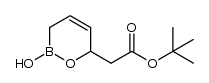 2-羟基-3,6-二氢-2H-1,2-氧杂硼杂环己烯-6-乙酸叔丁酯 结构式