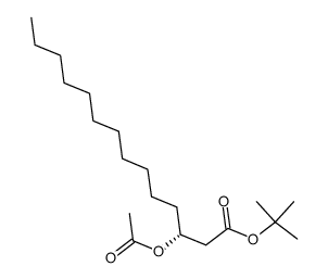 Tetradecanoic acid, 3-(acetyloxy)-, 1,1-dimethylethyl ester, (3R)- 结构式