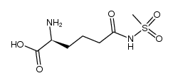 N6-甲磺酰基-6-氧代-L-赖氨酸 结构式