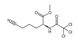 5-氰基-N-(2,2,2-三氯乙酰基)-L-正缬氨酸甲酯 结构式