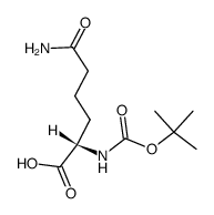 N2-叔丁氧羰基-6-氧代-L-赖氨酸 结构式