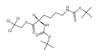 N2,N6-双(叔丁氧羰基)-L-赖氨酸 2,2,2-三氯乙酯 结构式