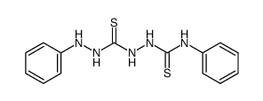 1-苯胺基-6-苯基-2,5-二硫代双脲 结构式