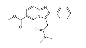 唑吡坦6-羧酸甲酯 结构式