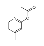 2-乙酰氧基-4-甲基吡啶 结构式