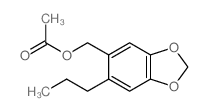 (6-propylbenzo[1,3]dioxol-5-yl)methyl acetate 结构式