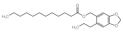 Dodecanoic acid, (6-propyl-1,3-benzodioxol-5-yl)methyl ester 结构式