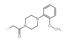 2-氯-1-[4-(2-甲氧基苯基)哌嗪-1-基]乙酮 结构式
