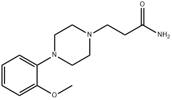 1-(3-丙酰胺基)-4-(2-甲氧基苯基)哌嗪 结构式