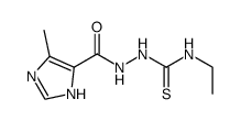 1H-Imidazole-5-carboxylic acid, 4-methyl-, 2-[(ethylamino)thioxomethyl]hydrazide 结构式