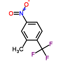 2-甲基-4-硝基三氟甲苯 结构式