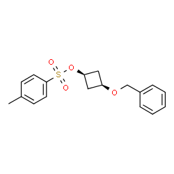 (1S,3S)-3-(苄氧基)环丁基4-甲基苯磺酸酯 结构式