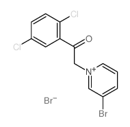3-溴-1-[2-(2,5-二氯苯基)-2-氧代乙基]吡啶鎓溴化物 结构式
