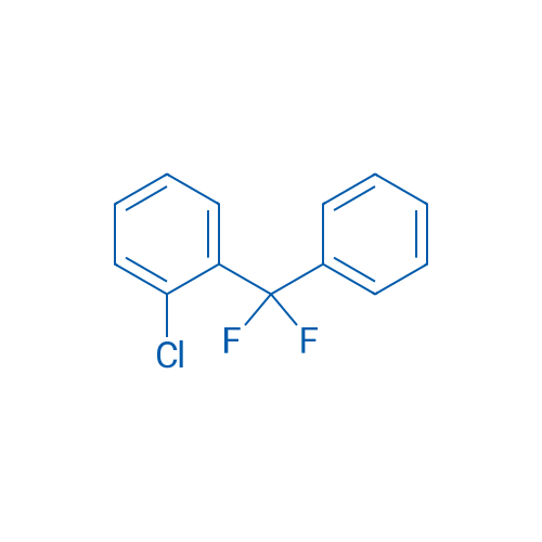 1-Chloro-2-[difluoro(phenyl)methyl]benzene 结构式