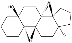5α-雄甾烷-5-醇 结构式