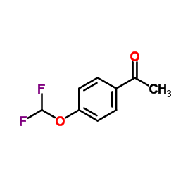 1-[4-(二氟甲氧基)苯基]乙酮 结构式