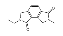 2,7-二乙基-2,3,7,8-四氢苯并[1,2-c:3,4-c']二吡咯-1,6-二酮 结构式