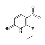 2-氨基-6-乙硫基-5-硝基吡啶 结构式