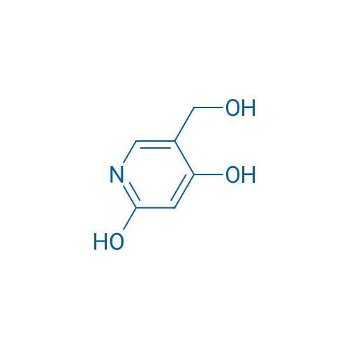 2,4-二羟基-5-羟甲基吡啶 结构式