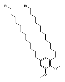 1,5-双(12-溴十二烷基)-2,3-二甲氧基苯 结构式