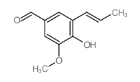 4-羟基-3-甲氧基-5-(1-丙烯-1-基)苯甲醛 结构式