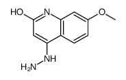 4-肼基-7-甲氧基-1H-喹啉-2-酮 结构式