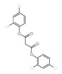 丙二酸二(2,4-二氯苯基)酯 结构式