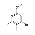 4-溴-6-甲氧基-2,3-二甲基吡啶 结构式