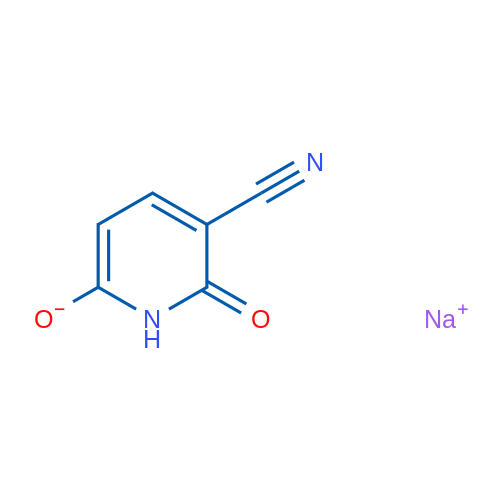 3-氰基-6-羟基吡啶酮钠盐 结构式