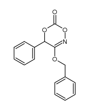 4-苯基-3-(苄氧基)-4H-1,5,2-二氧杂氮杂环己-6-酮 结构式