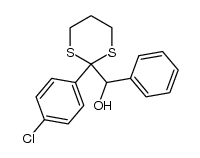 1,3-Dithiane-2-methanol, 2-(4-chlorophenyl)-α-phenyl- 结构式
