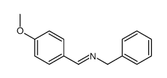 N-(4-甲氧基苯亚甲基)苄胺 结构式