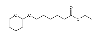 Hexanoic acid, 6-[(tetrahydro-2H-pyran-2-yl)oxy]-, ethyl ester 结构式