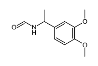 N-[1-(3,4-二甲氧基苯基)乙基]甲酰胺 结构式