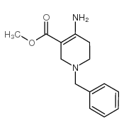 4-氨基-1-苄基-1,2,5,6-四氢吡啶-3-羧酸甲酯 结构式