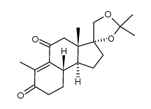 Spiro[3H-benz[e]indene-3,4'-[1,3]dioxolane]-5,7-dione, 1,2,3a,4,8,9,9a,9b-octahydro-2',2',3a,6-tetramethyl-, [3R-(3α,3aβ,9aβ,9bα)]- (9CI) 结构式