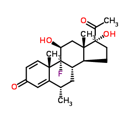 氟米龙 结构式