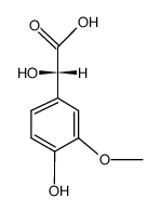 α,4-二羟基-3-甲氧基-(αS)-苯乙酸 结构式