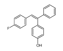 4-[2-(4-氟苯基)-1-苯基乙烯基]苯酚 结构式